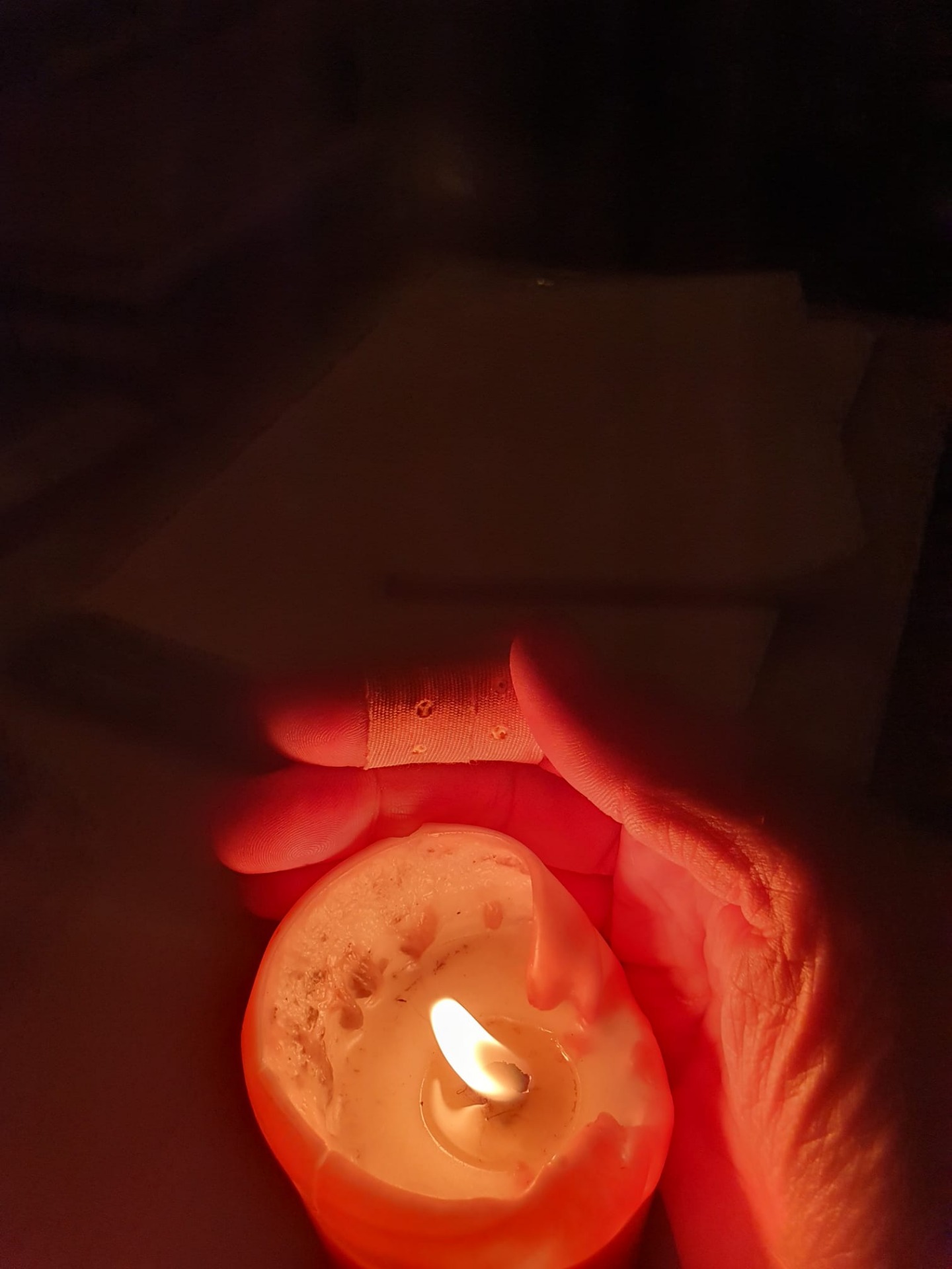 Protect the light (hope) no matter if you are hurt or tired.