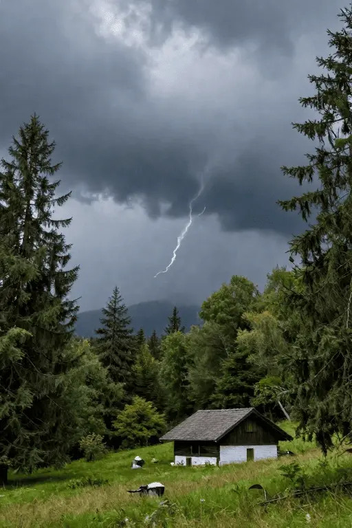 Liniștea nu înseamnă absența furtunii, ci siguranța adăpostului de sub ea. Sufletul nostru este acea căsuță care, deși tremură sub tunete, rămâne neclintită.